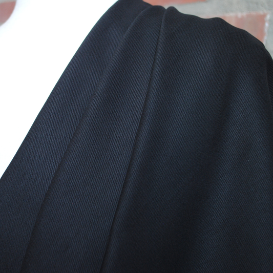 Brushed Bull Denim Twill in Black