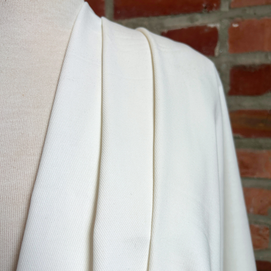 Brushed Bull Denim Twill in Ivory