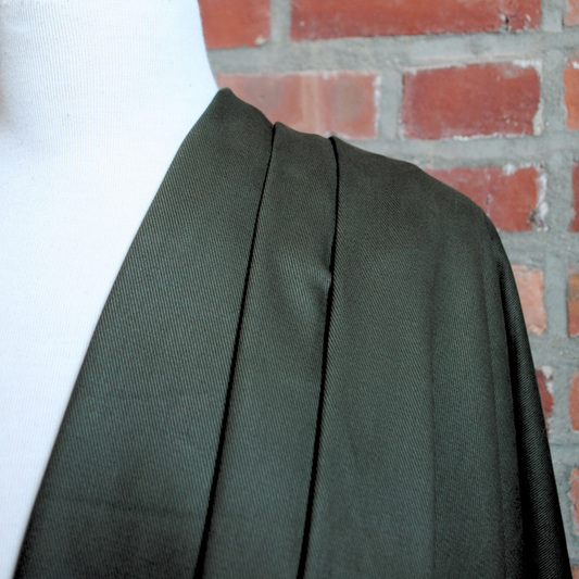 Brushed Bull Denim Twill in Olive