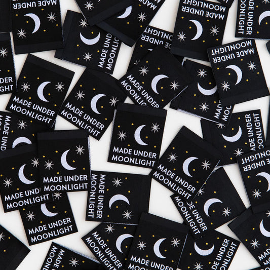Made Under Moonlight Woven Labels By Sarah Hearts