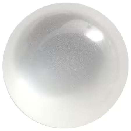 Basic Pearl Dot Button 10mm White 7pc