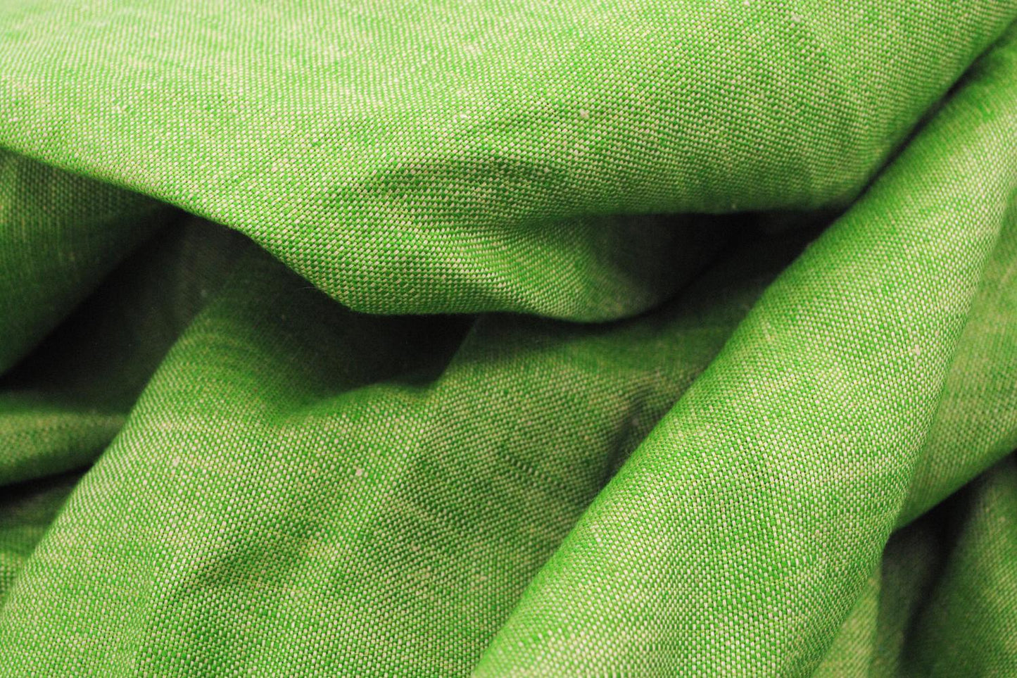 100% Linen Deadstock in Lime