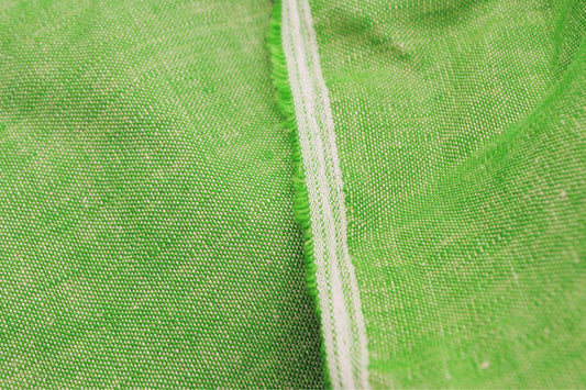 100% Linen Deadstock in Lime