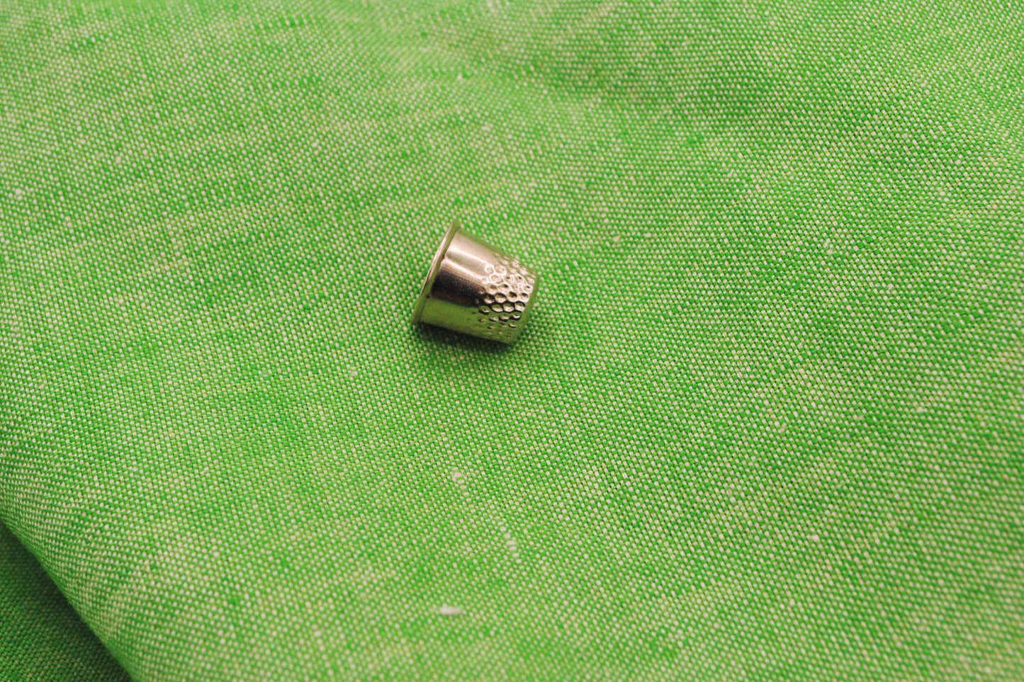 100% Linen Deadstock in Lime