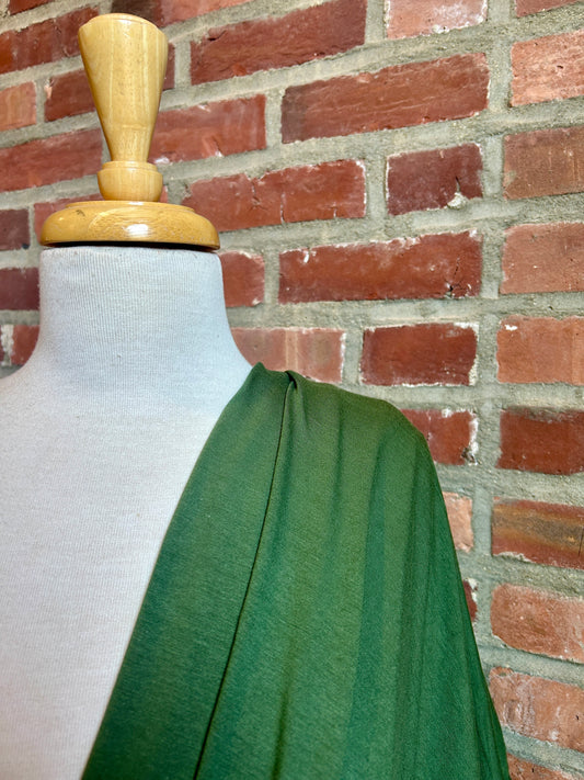 Bamboo/Cotton Stretch Jersey in Moss