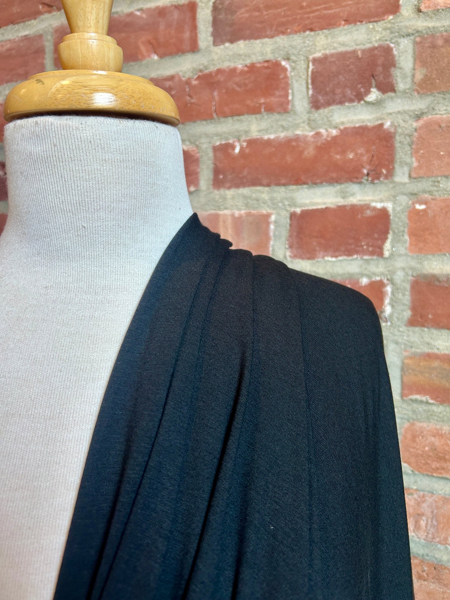 Bamboo/Cotton Stretch Jersey in Black