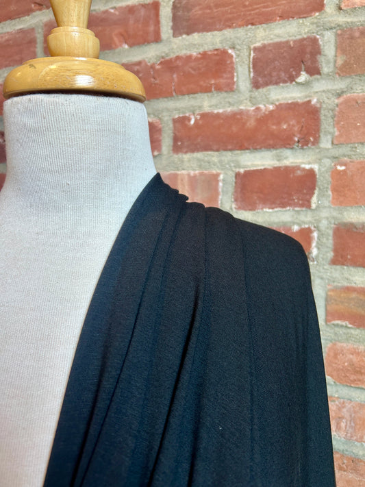 Bamboo/Cotton Stretch Jersey in Black