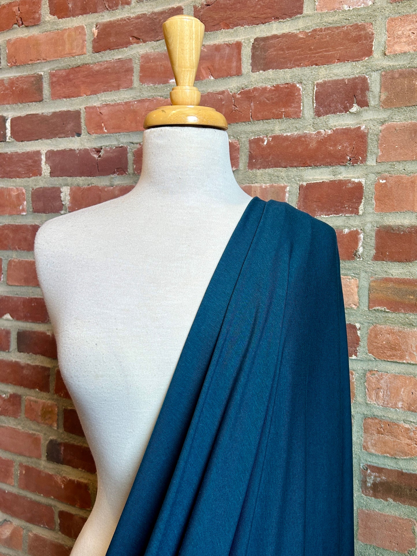 Bamboo/Cotton Stretch Jersey in Bluebell