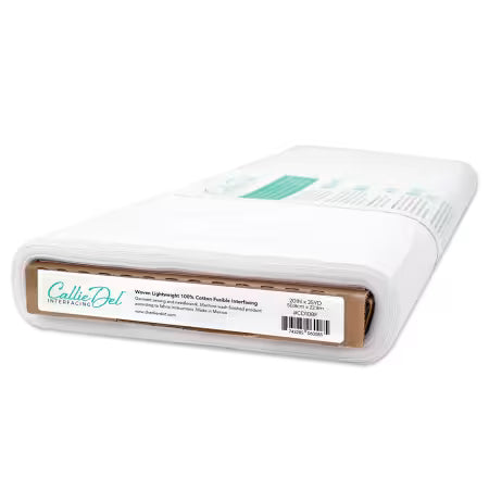 Callie Del Woven Lightweight 100% Cotton Fusible Interfacing
