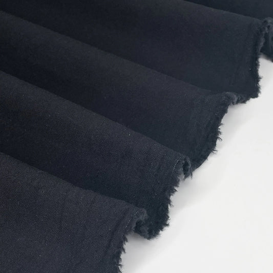 Sandwashed Cotton in Black