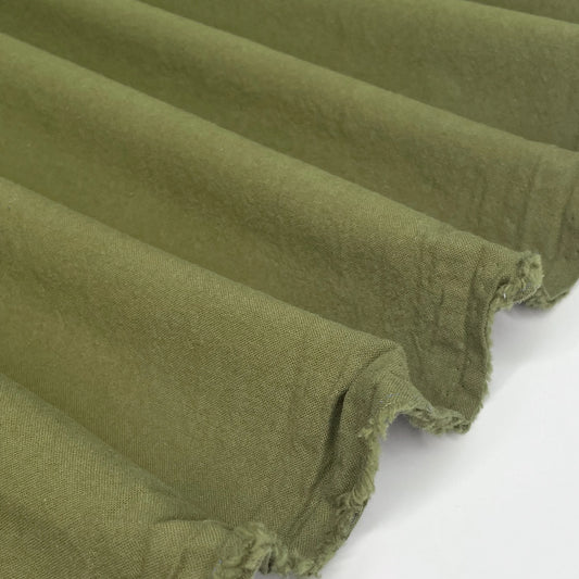 Sandwashed Cotton in Moss