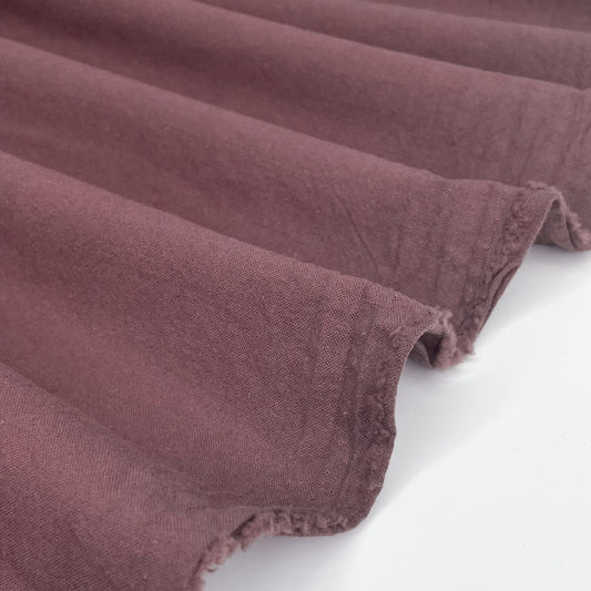 Sandwashed Cotton in Plum