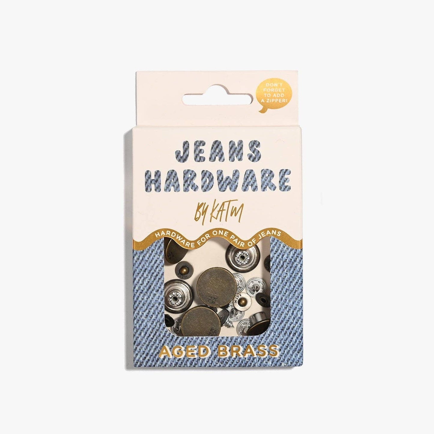KATM Jeans Hardware Kit | Aged Brass