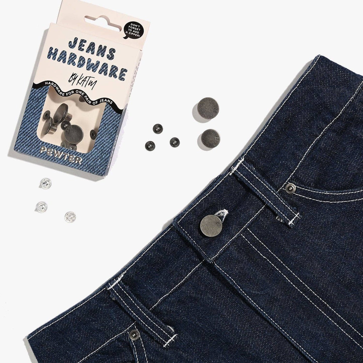 KATM Jeans Hardware Kit  | Pewter