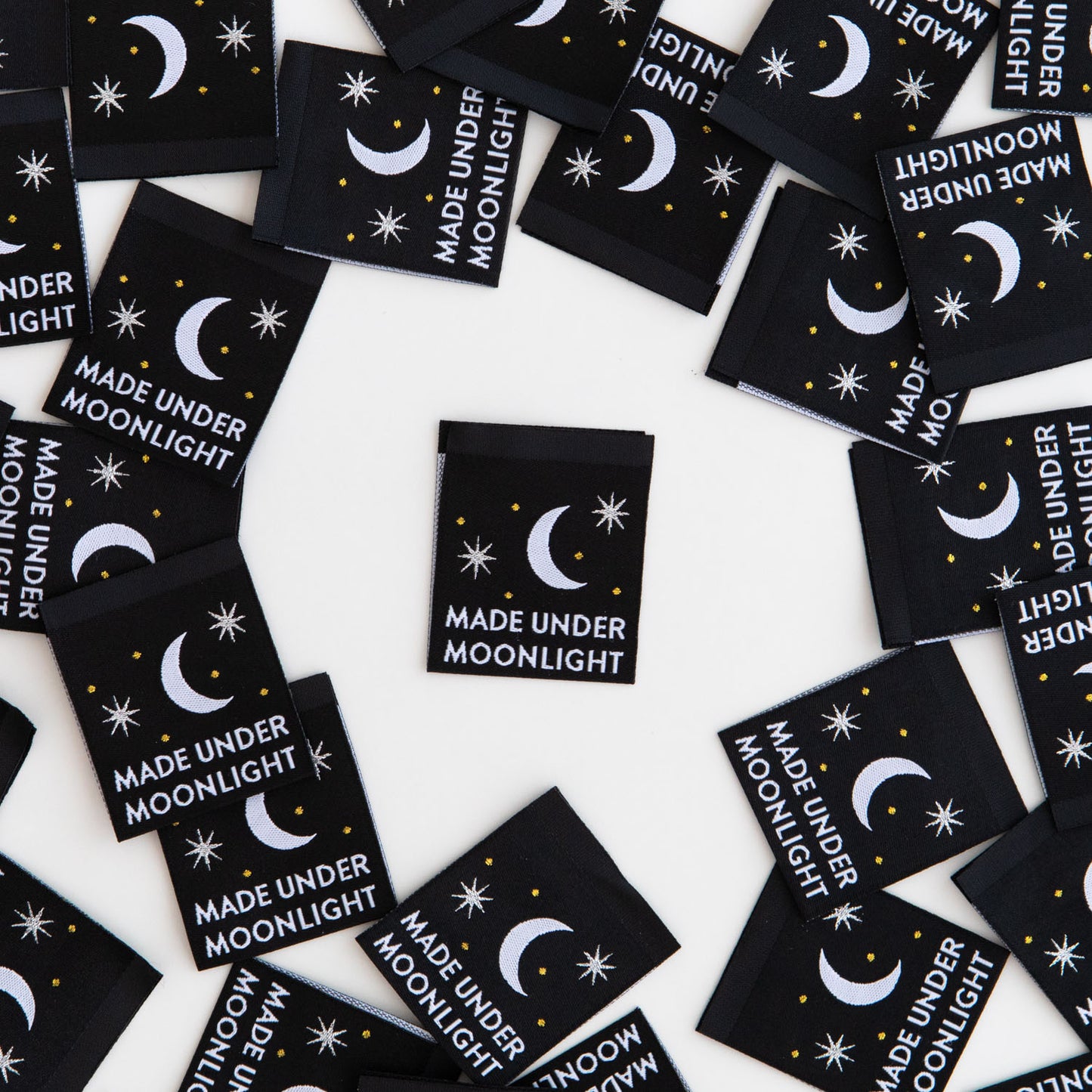 Made Under Moonlight Woven Labels By Sarah Hearts