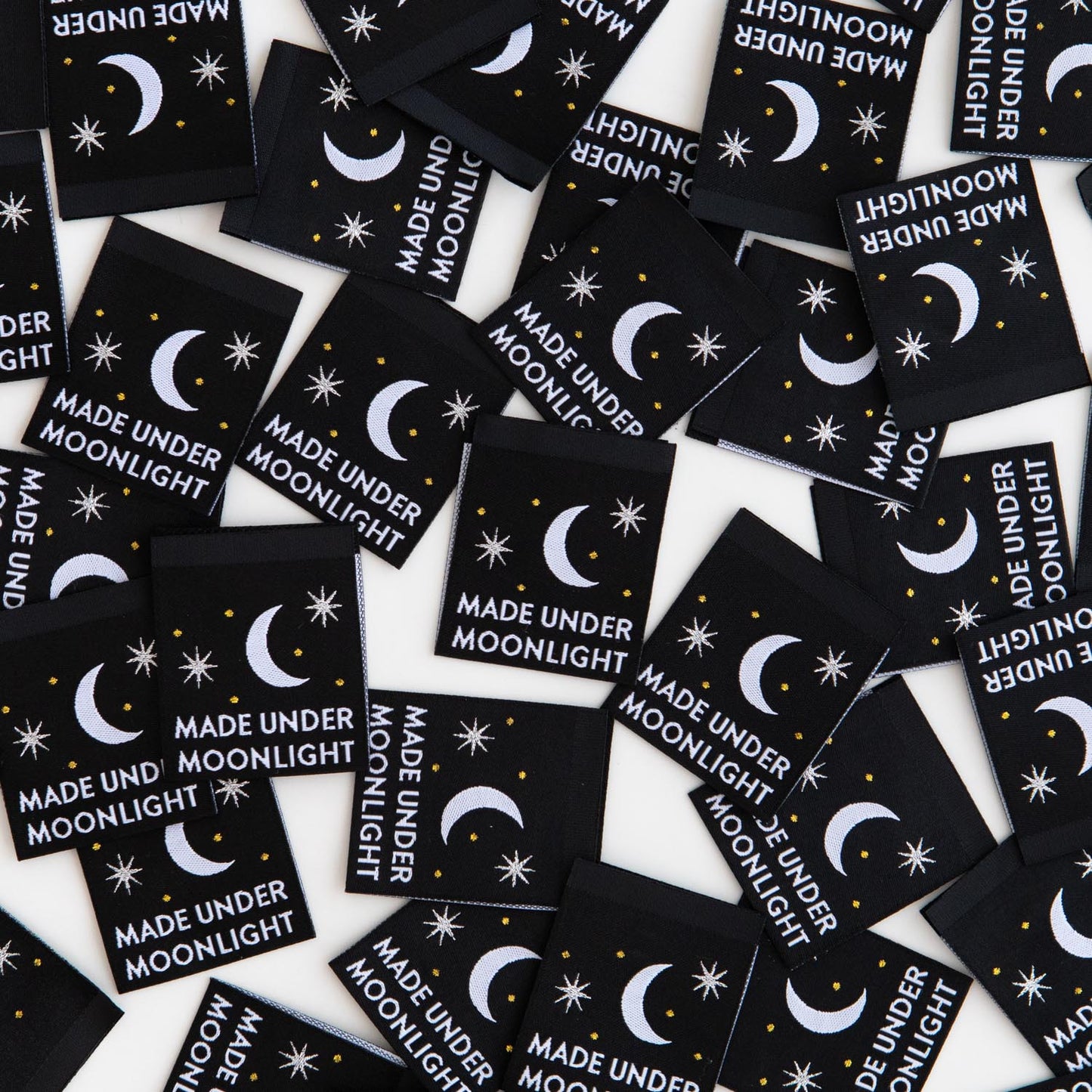 Made Under Moonlight Woven Labels By Sarah Hearts