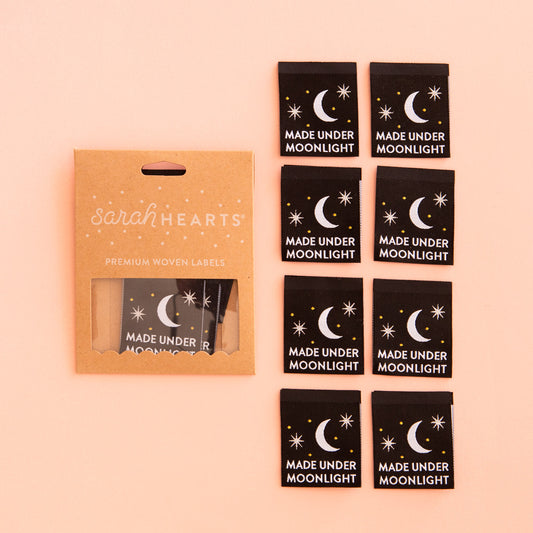 Made Under Moonlight Woven Labels By Sarah Hearts